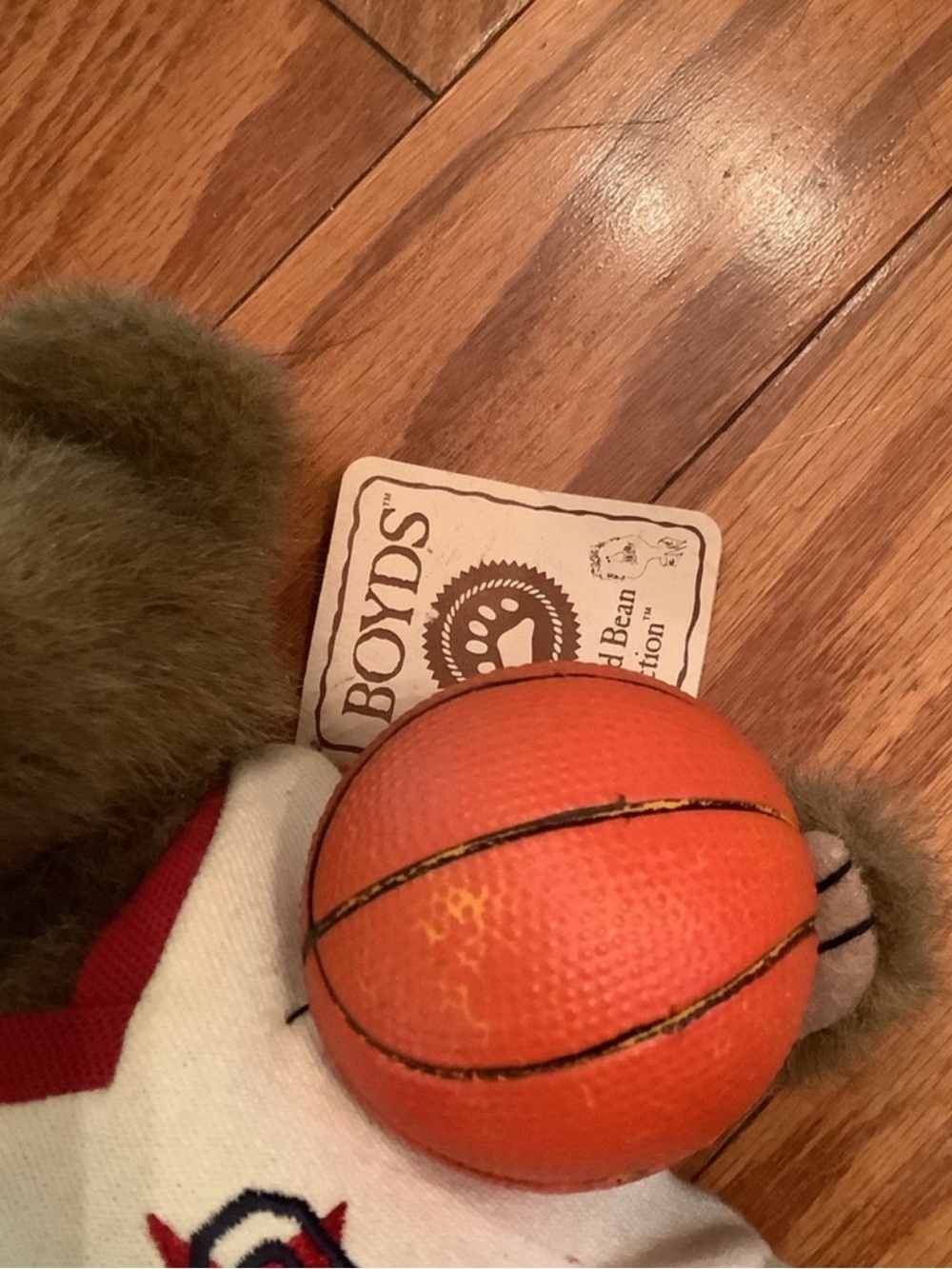 Vintage Boyds Bears Dunkin Basketball Plush Bear Jointed Collectible w/ Tags - Picture 5 of 13